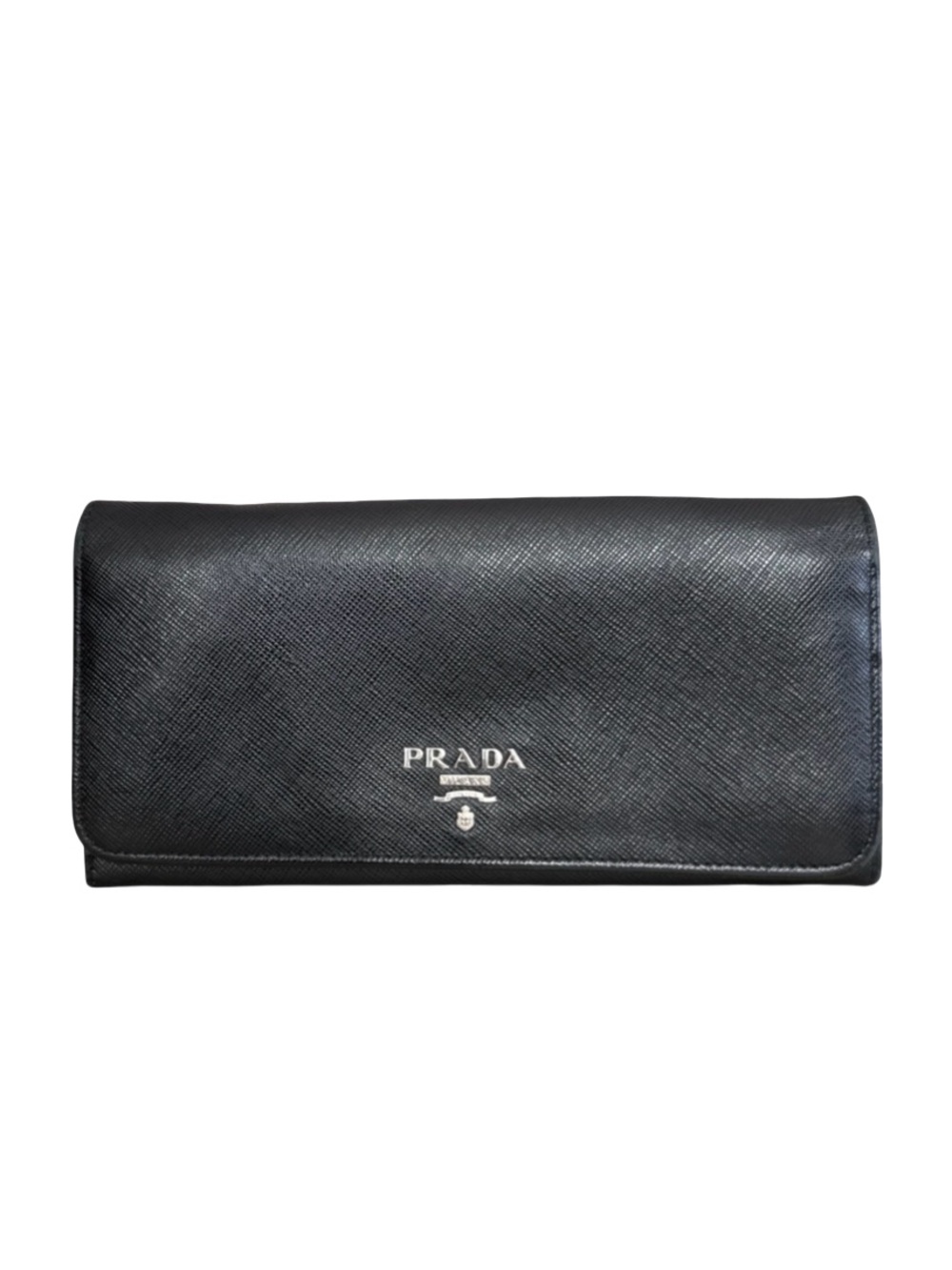 PRADA Saffiano Leather Long Wallet